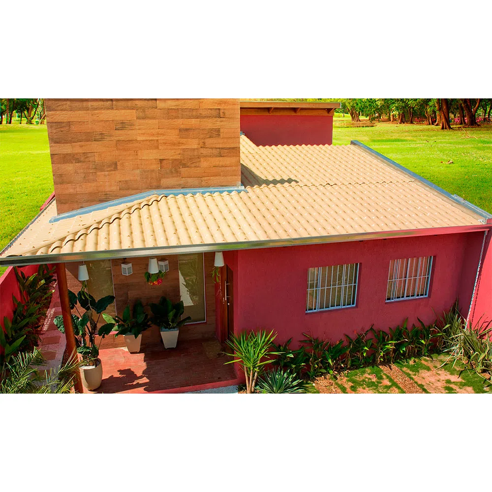 Telha de PVC Minionda Marfim 2,40m x 91cm 1,2mm - Precon - Imagem 2